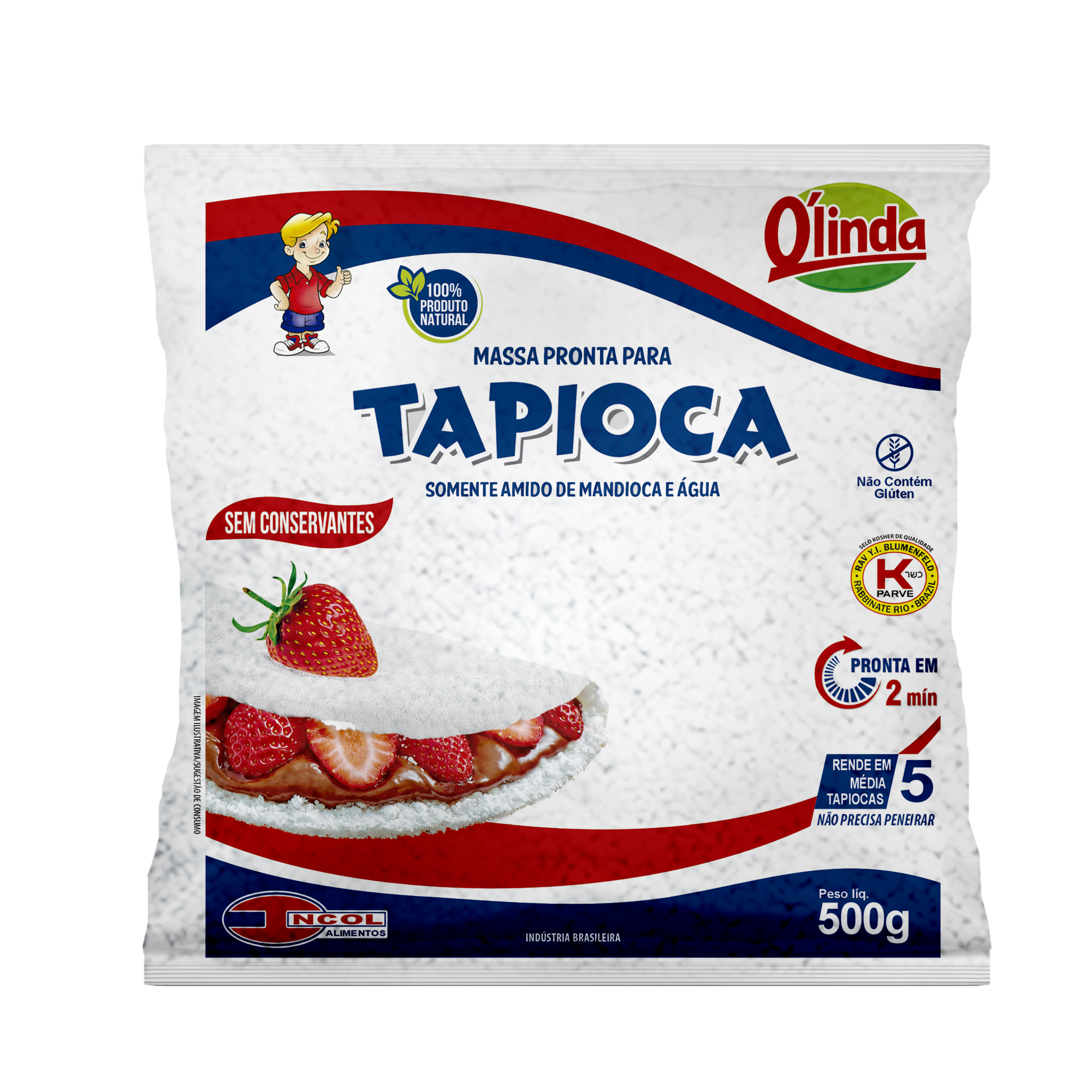 Tapioca Hidratada Prata 500g